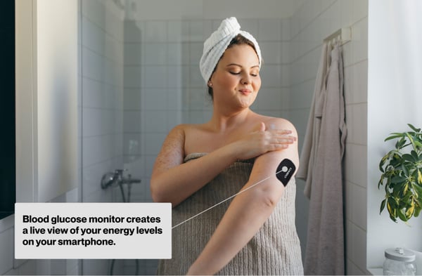 Shower - blood glucose monitor